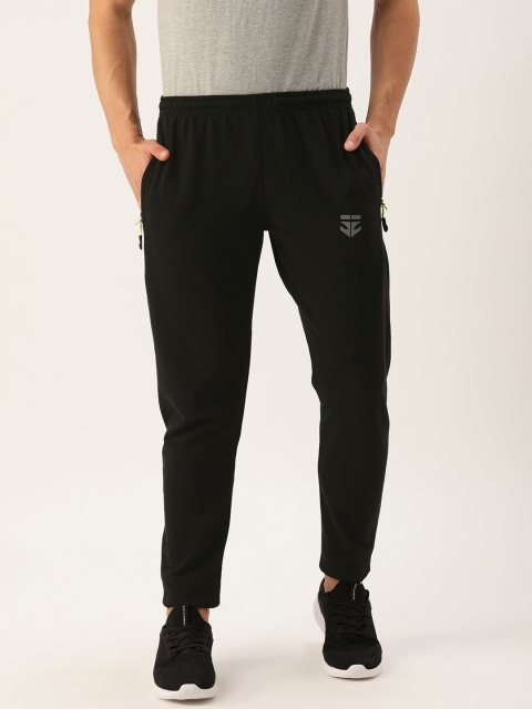 

Sports52 wear Men Black Solid Slim Fit Track Pants