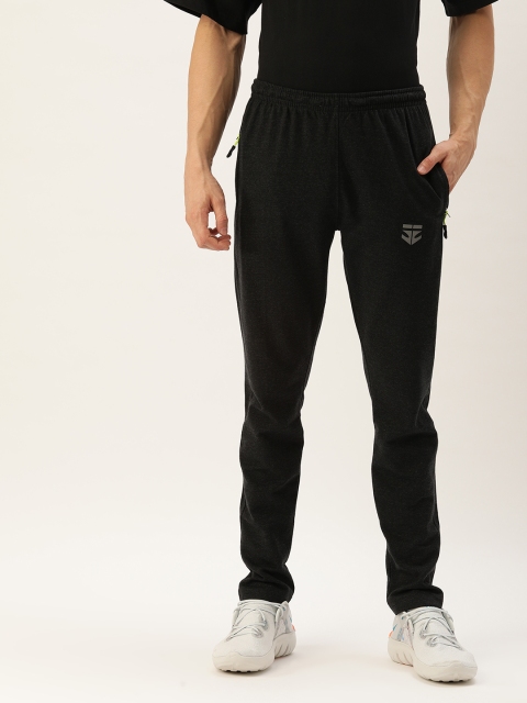 

Sports52 wear Men Charcoal Grey Solid Slim Fit Track Pants