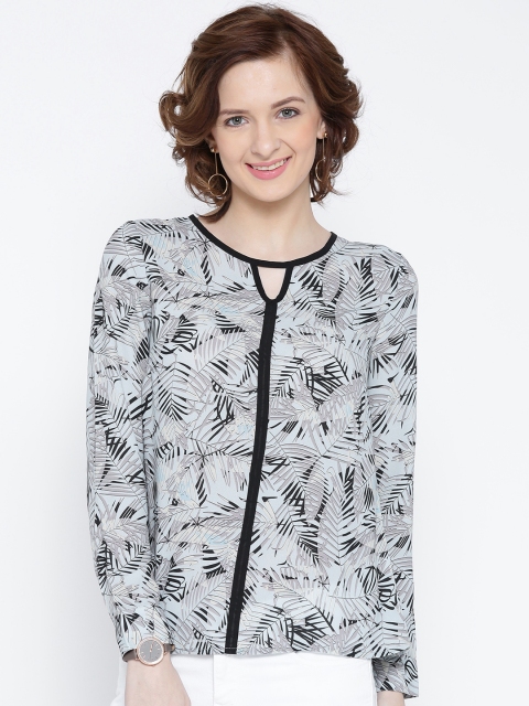 

Vero Moda Women Blue Printed Regular Top