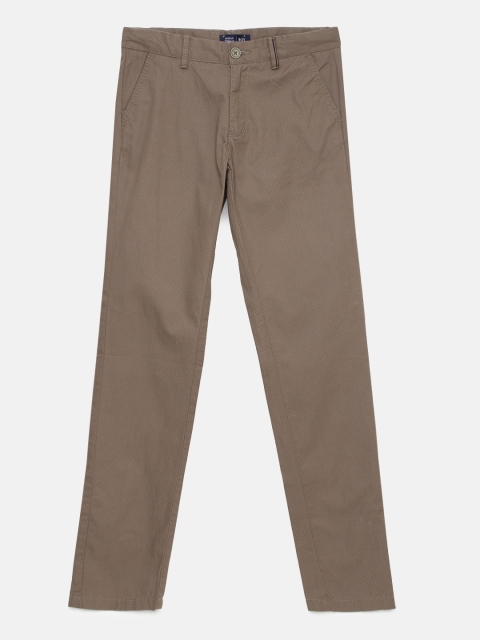 

Indian Terrain Boys Brown Pure Cotton Regular Fit Trousers