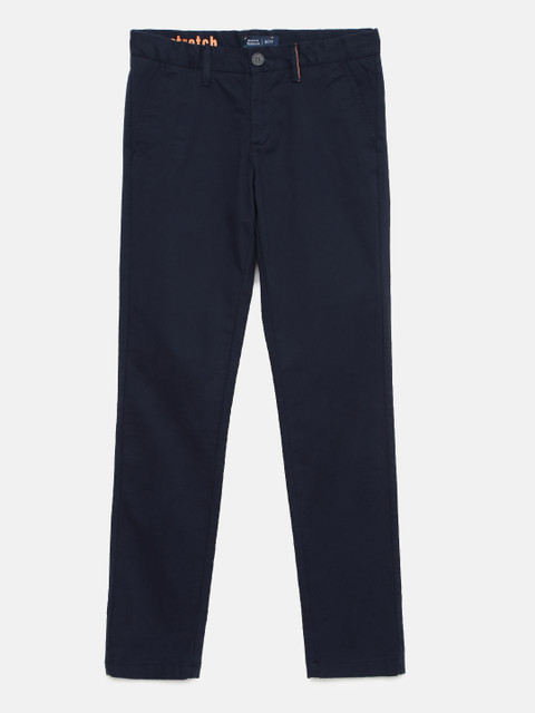 

Indian Terrain Boys Navy Blue Regular Fit Chinos