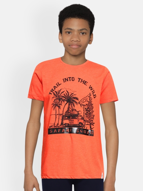 

Indian Terrain Boys Orange Printed T-shirt
