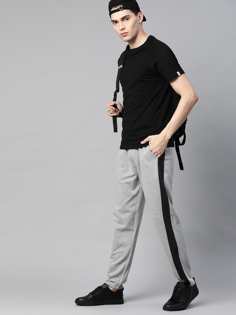 

Harvard Men Grey Melange Solid Track Pants