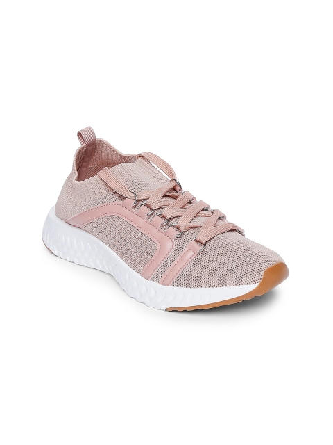 

Forever Glam by Pantaloons Women Peach-Coloured Textile Walking Shoes