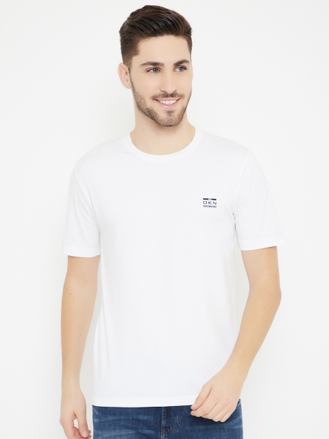 

Okane Men White Cotton T-shirt