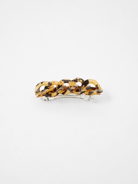 

Accessorize Women Brown & Mustard Yellow French Barrette