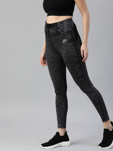 

Nike Women Black Printed High-Rise Tights