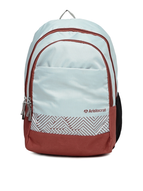 

Aristocrat Unisex Grey & Red Backpack