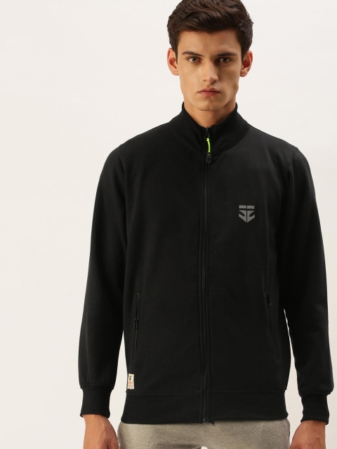 

Sports52 wear Men Black Solid Comfort fit Sweatshirt