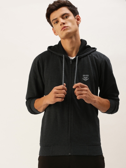 

Sports52 wear Men Charcoal Grey Comfort fit Hooded Sweatshirt