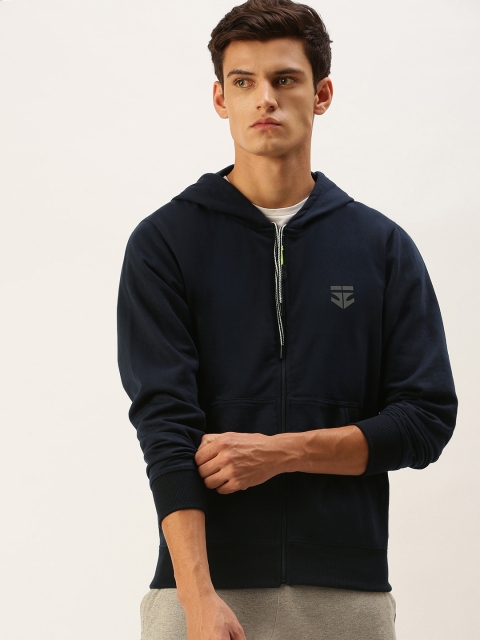 

Sports52 wear Men Navy Blue Comfort fit Hooded Sweatshirt