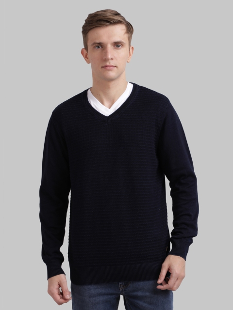 

Parx Men Navy Blue Pullover