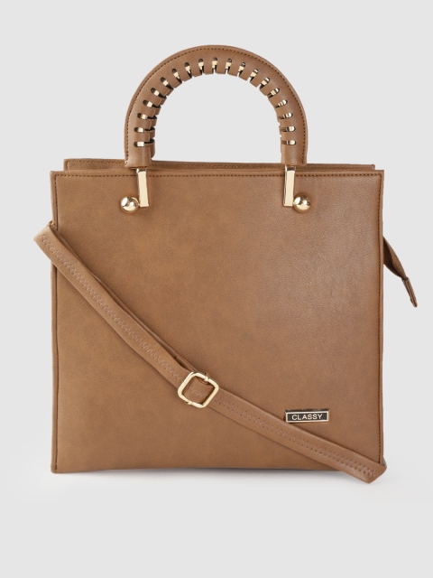 

Leather Retail Brown Structured Shoulder Bag