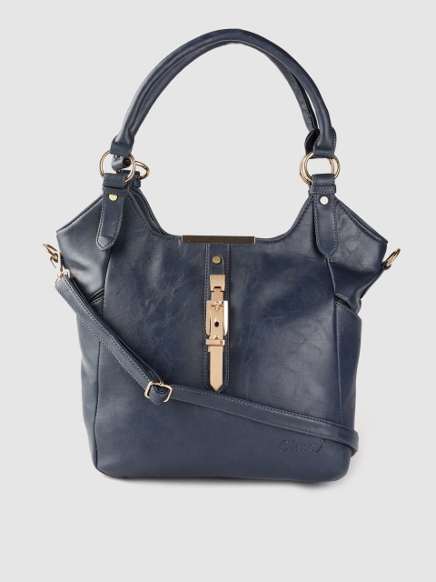 

Leather Retail Blue Solid Shoulder Bag