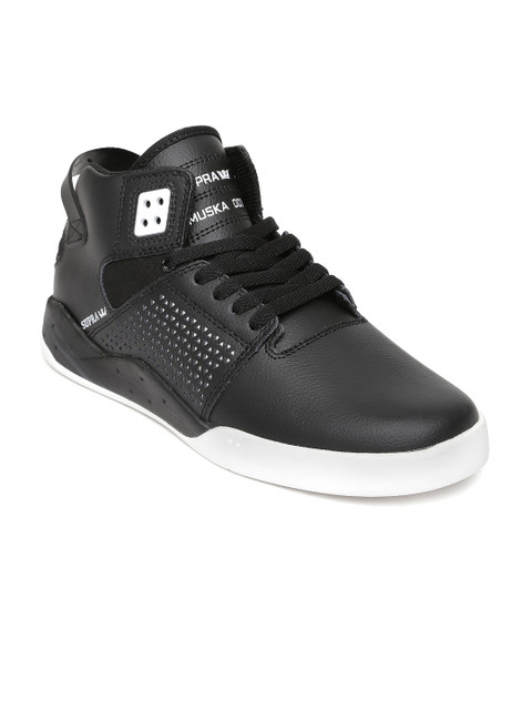 

Supra Men Black Skytop III Mid-Top Sneakers