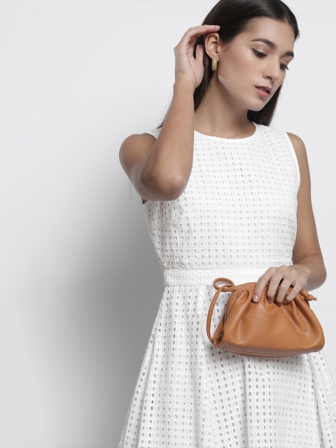 

Tommy Hilfiger White Schiffli Midi Dress