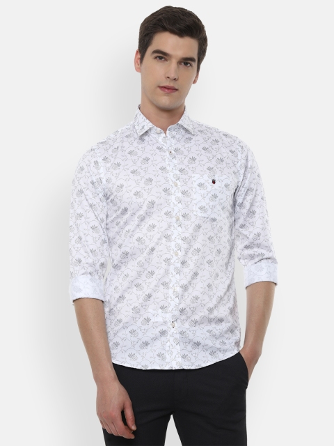 

Louis Philippe Sport Men White Slim Fit Floral Printed Casual Shirt