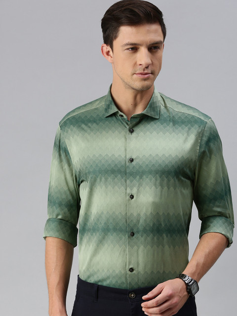 

Louis Philippe Sport Men Olive Green Classic Fit Casual Shirt