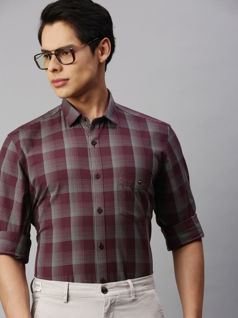 

Louis Philippe Sport Men Red Slim Fit Checked Casual Shirt