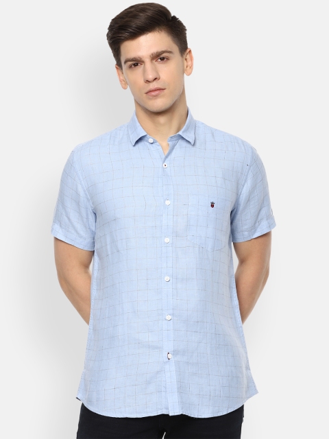 

Louis Philippe Sport Men Blue Slim Fit Checked Casual Shirt