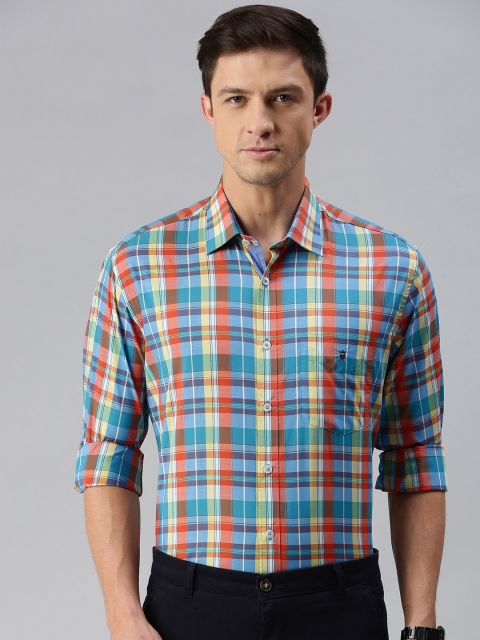 

Louis Philippe Sport Men Multicoloured Slim Fit Tartan Checks Checked Casual Shirt, Multi