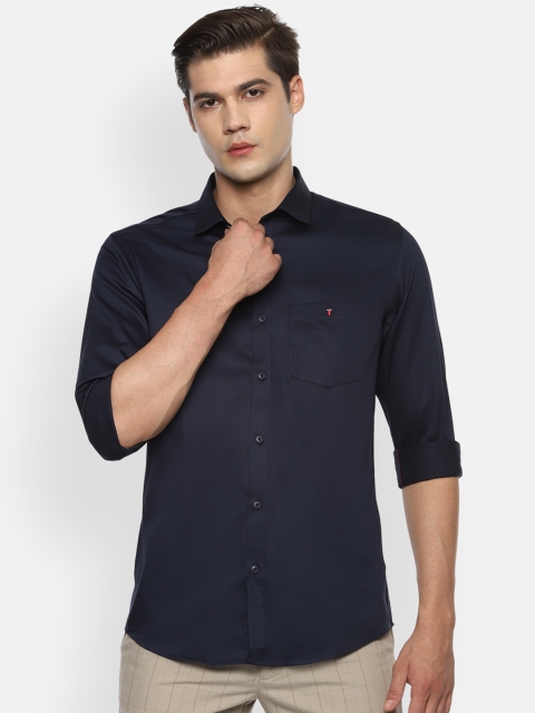 

Louis Philippe Jeans Men Navy Blue Slim Fit Casual Shirt