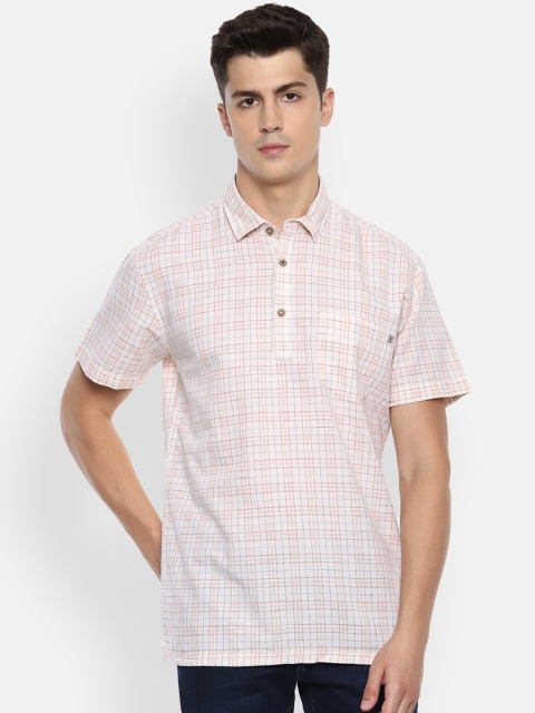 

Louis Philippe Sport Men Beige Slim Fit Checked Casual Shirt