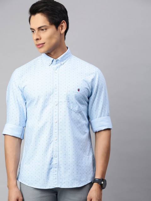 

Louis Philippe Jeans Men Blue Slim Fit Printed Casual Shirt