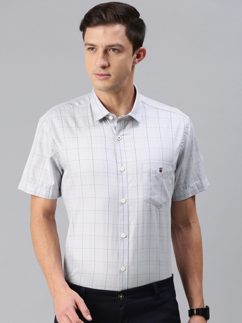 

Louis Philippe Sport Men Grey Checked Slim Fit Formal Shirt