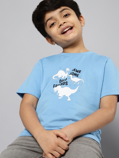 

HERE&NOW Boys Blue Printed T-shirt