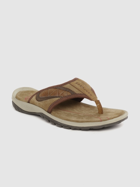 

Woodland Men Camel Brown Leather Comfort Sandals