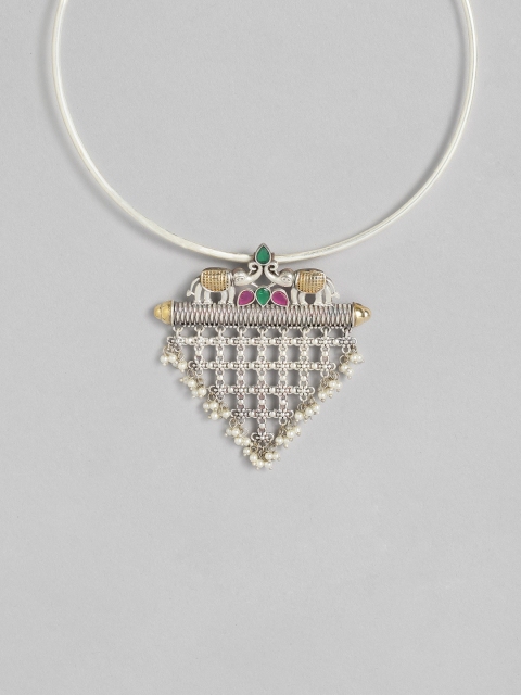 

Peora Oxidised Silver-Plated Choker Necklace