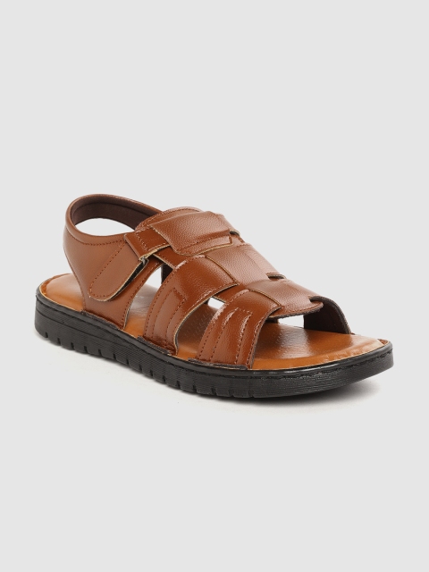 

Roadster Men Tan brown Solid Comfort Sandals