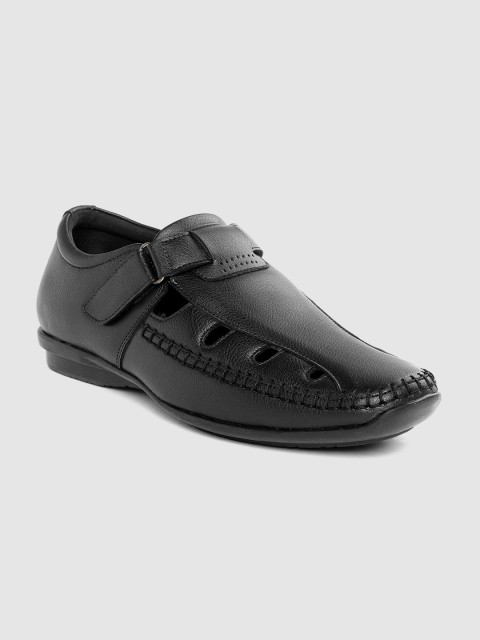 

Roadster Men Black Solid Shoe-Style Sandals