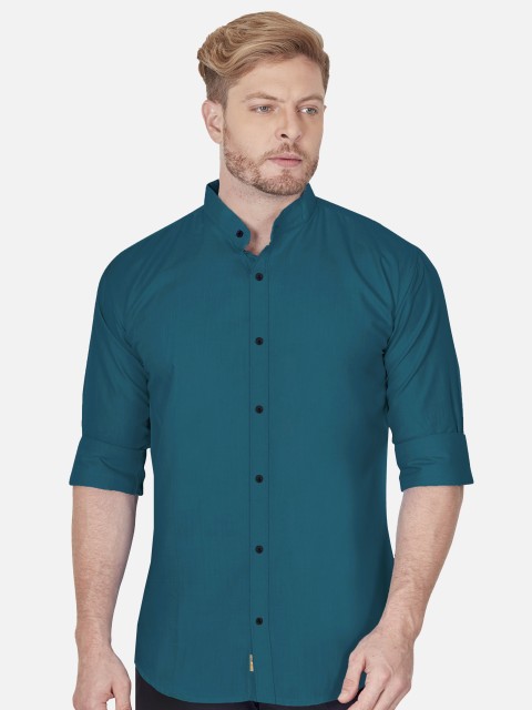 

VeBNoR Men Blue Slim Fit Casual Shirt