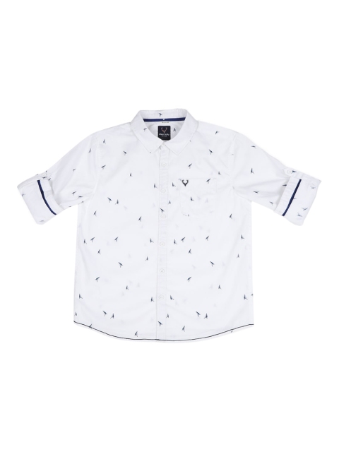 

Allen Solly Junior Boys White Regular Fit Printed Casual Shirt