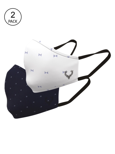 

Allen Solly Junior Unisex Kids Pack Of 2 Printed 3-Ply Reusable Pure Cotton Protective Outdoor Masks, White