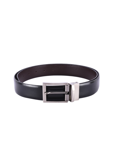 

BuckleUp Men Black & Brown Textured Belt