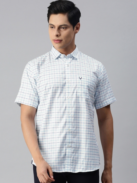 

Allen Solly Men White Checked Nottingham Casual Shirt