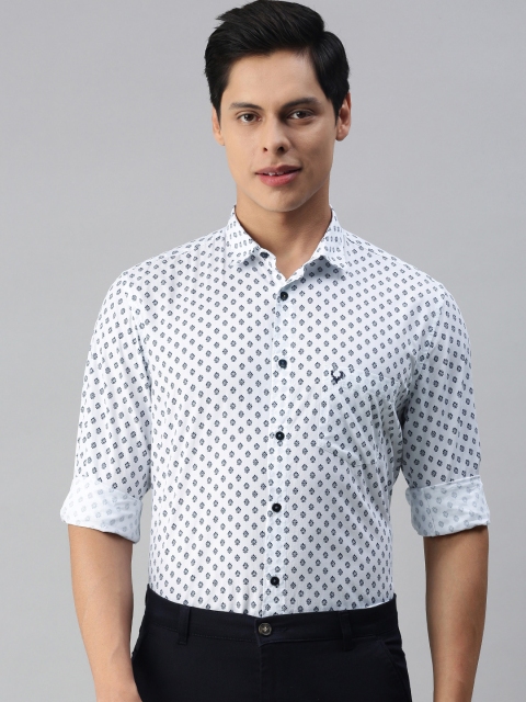 

Allen Solly Men White Printed Sport Fit Casual Shirt