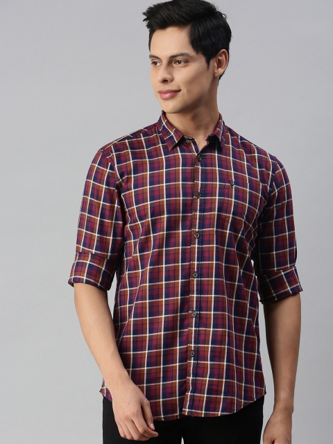 

Allen Solly Men Multicoloured Custom Fit Checked Casual Shirt, Multi