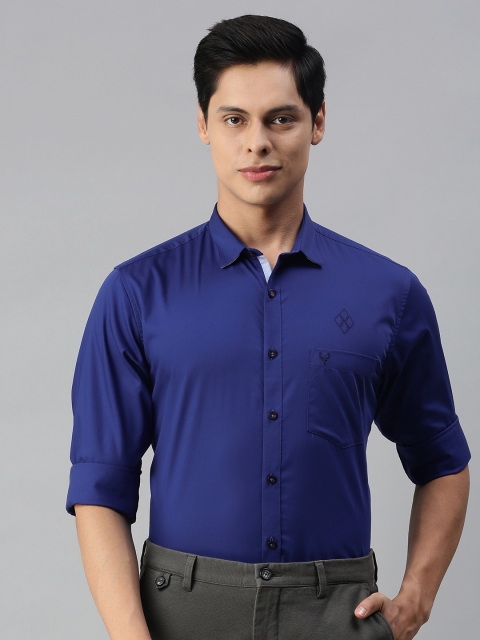 

Allen Solly Men Blue Solid Sport Fit Casual Shirt