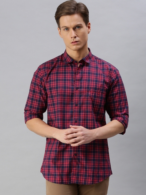 

Allen Solly Men Red Slim Fit Checked Casual Shirt