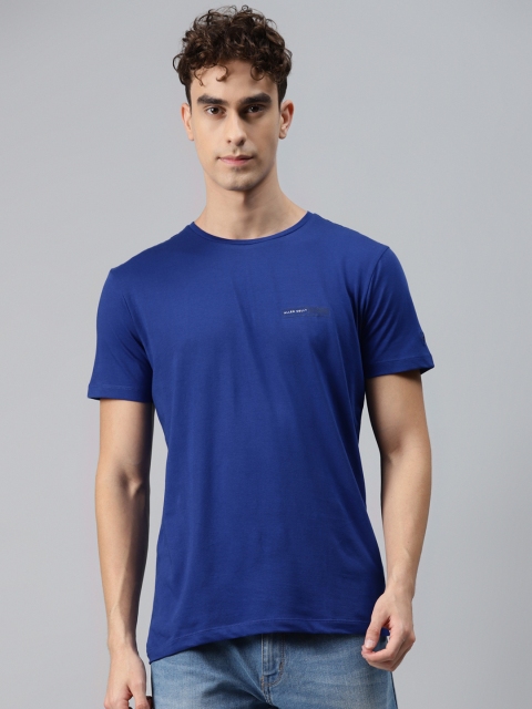 

Allen Solly Men Blue Polo Collar Slim Fit T-shirt
