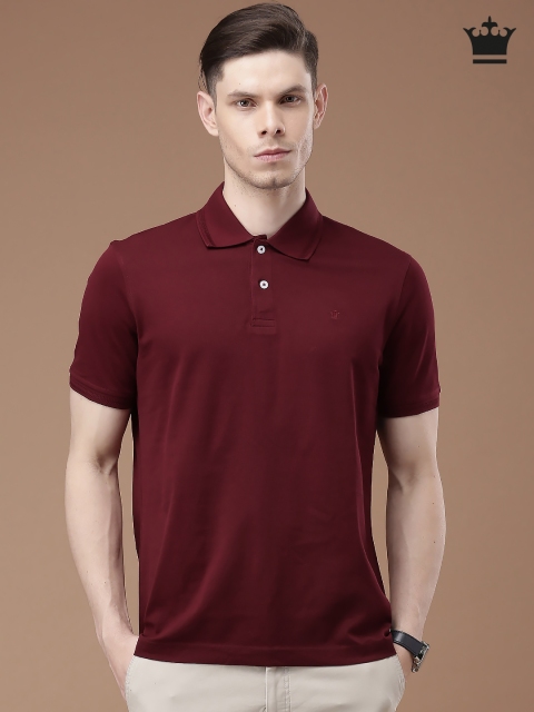 

Louis Philippe Burgundy Polo T-shirt, Red