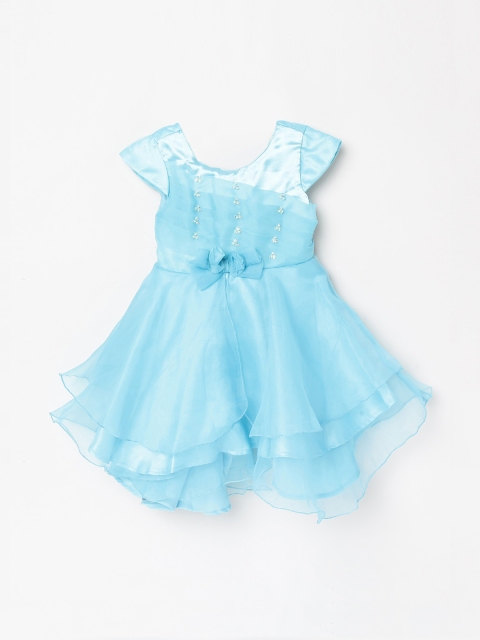 

max Girls Blue Embellished Fit and Flare Dress