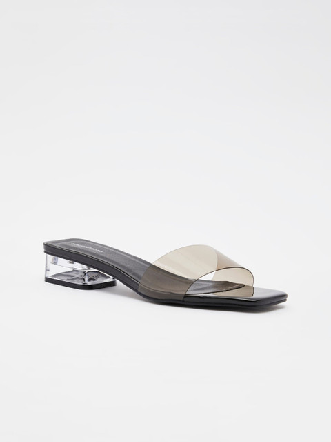 

shoexpress Black PU Block Heels