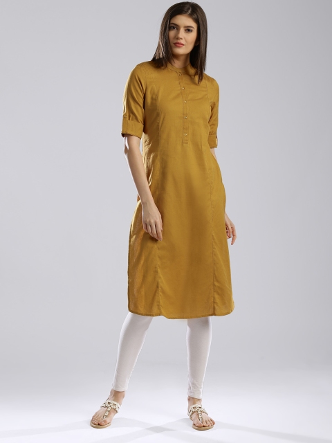 

W Mustard Yellow Kurta