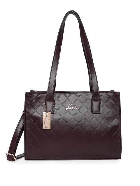 

Lavie Brown Textured Structured Shoulder Bag