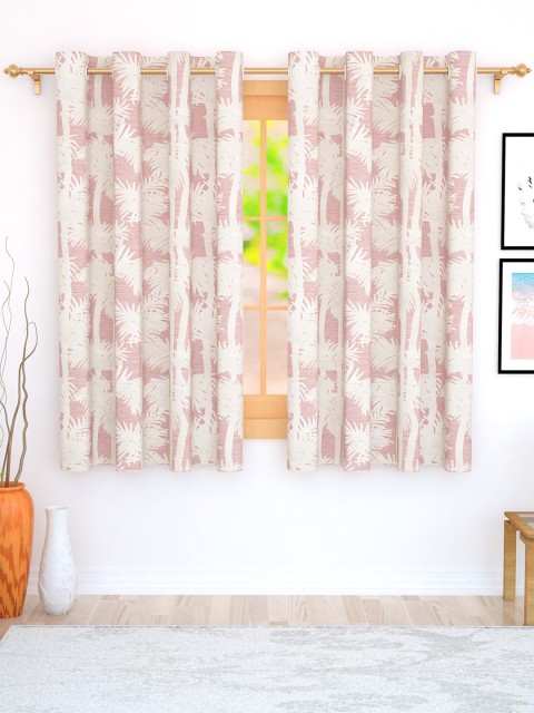 

Story@home White 300GSM Semi Blackout Jacquard Eyelet Ringtop Window Curtains